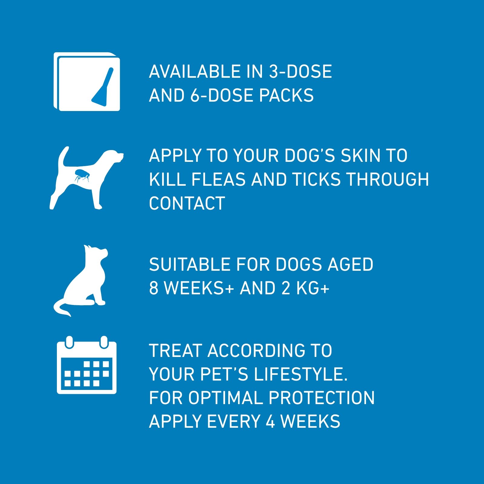 FRONTLINE Spot On Flea & Tick Treatment for Large Dogs 20.01–40kg – 6 Pack - Image 4