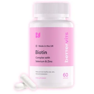 Biotin 12,000mcg with Zinc & Selenium – Hair, Skin & Nails Support, Capsules