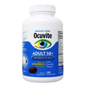 Bausch + Lomb Ocuvite Adult 50+ Eye Vitamin & Mineral Supplement – 150 Softgels