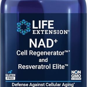 Life Extension NAD+ Cell Regenerator and Resveratrol Elite™ – 30 Capsules