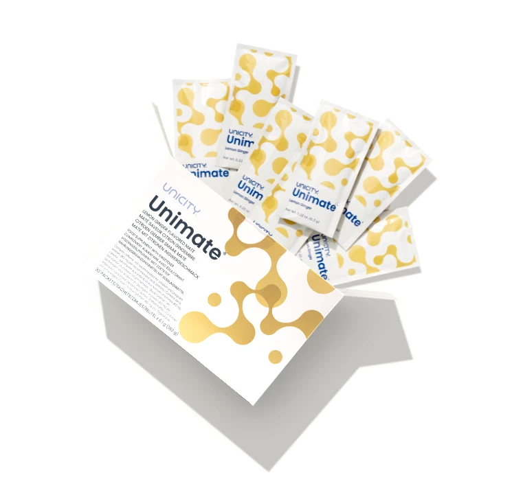 UNICITY Unimate Lemon Ginger Drink Mix – 30 Stick Packs | Natural Lemon Ginger Flavor - Image 11