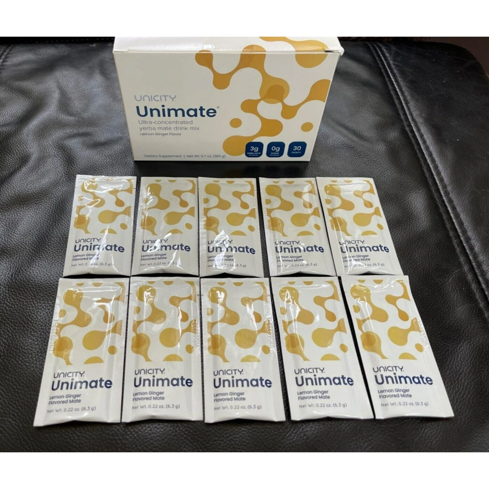 UNICITY Unimate Lemon Ginger Drink Mix – 30 Stick Packs | Natural Lemon Ginger Flavor - Image 8