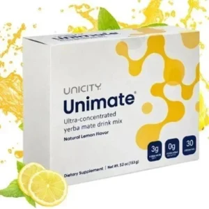 UNICITY Unimate Lemon Drink Mix – Natural Lemon Flavor | 30 Sachets