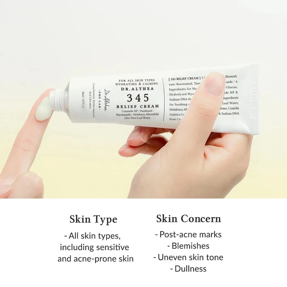 Dr.Althea 345 Relief Cream Daily Face Moisturizer 50ml - Image 6