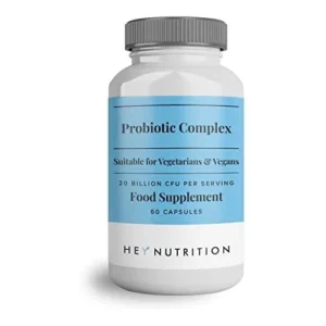 Hey Nutrition Probiotic Complex – 20 Billion CFU, 60 Capsules