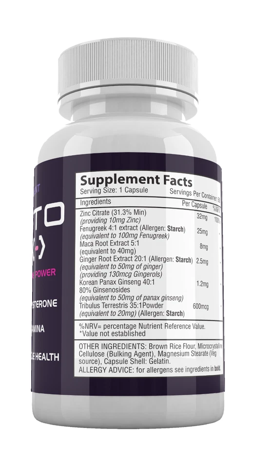 Testo Link Capsules – Male Supplement, 60 Capsules - Image 2