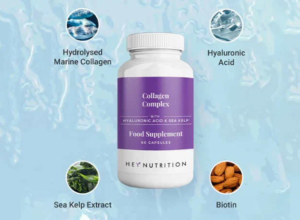 HEY NUTRITION Collagen Complex – Hyaluronic Acid & Sea Kelp - Image 2