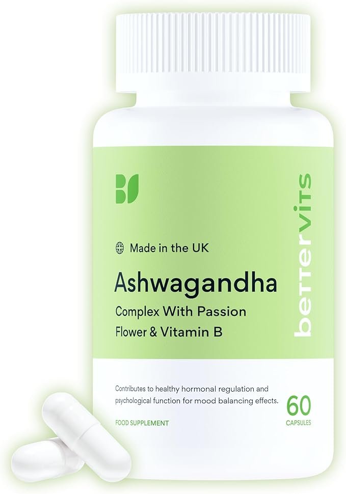 Bettervits Organic KSM-66 Ashwagandha 800mg with Vitamin B – 60 Capsules - Image 2
