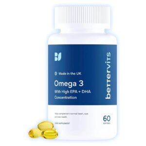 Bettervits Omega 3 Fish Oil High Strength 33% EPA 22% DHA Capsules