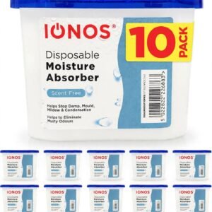 IONOS 500ml Moisture Absorber White 10 Pack Dehumidifier Set